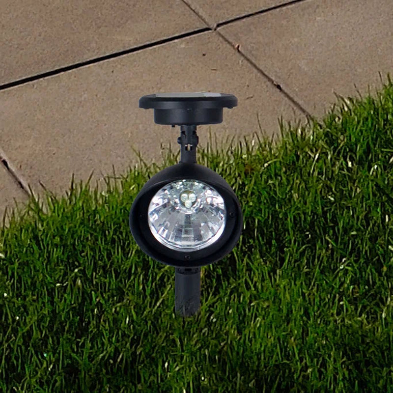 Outdoor Solar Powered LED Lights Stainless-Steel LED Lights - Weather-Resistant Spotlights